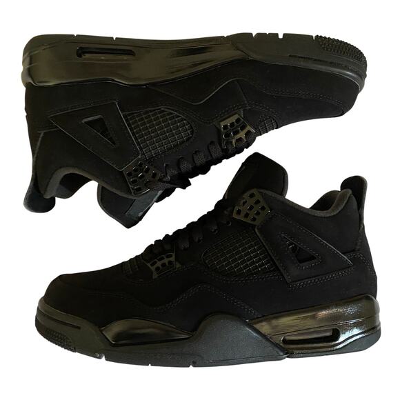 Air jordan 4 retro black cat - size 9 M / 10.5 W US - Picture 4 of 10